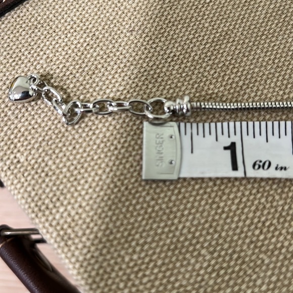 Black & Silver Tone Charming Bracelet Handcrafted by Me - Picture 5 of 7